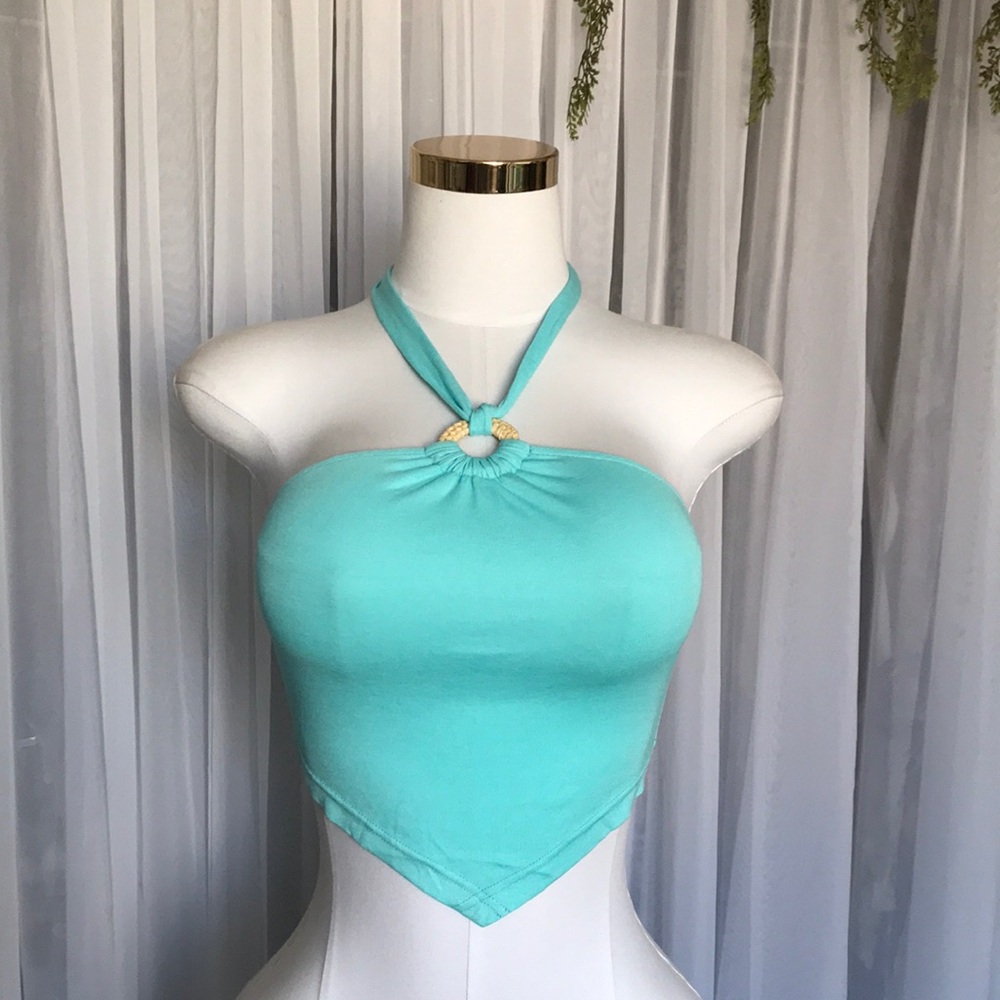 Turquoise Halter Top